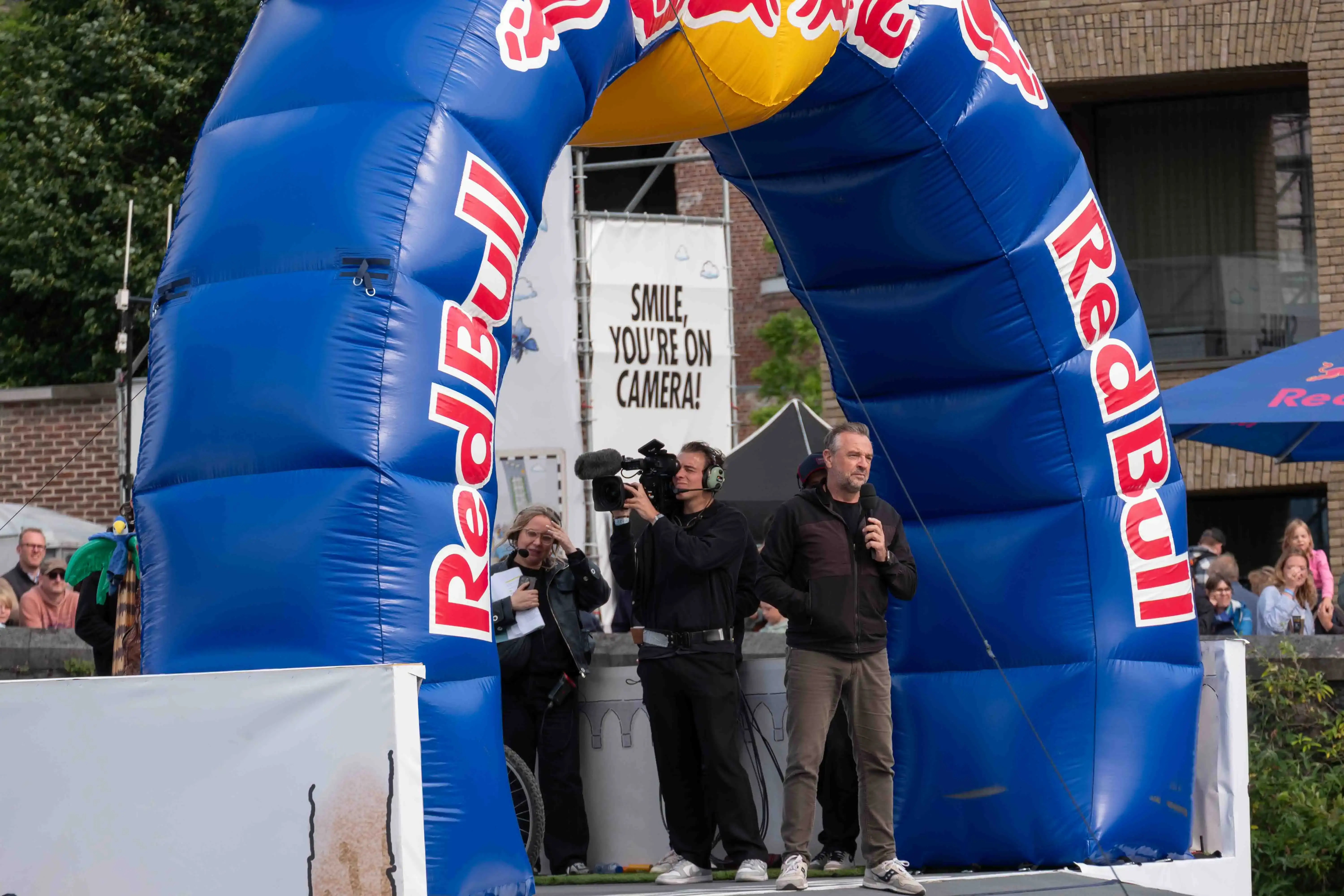 Tom Waes Red Bull fiets event foto